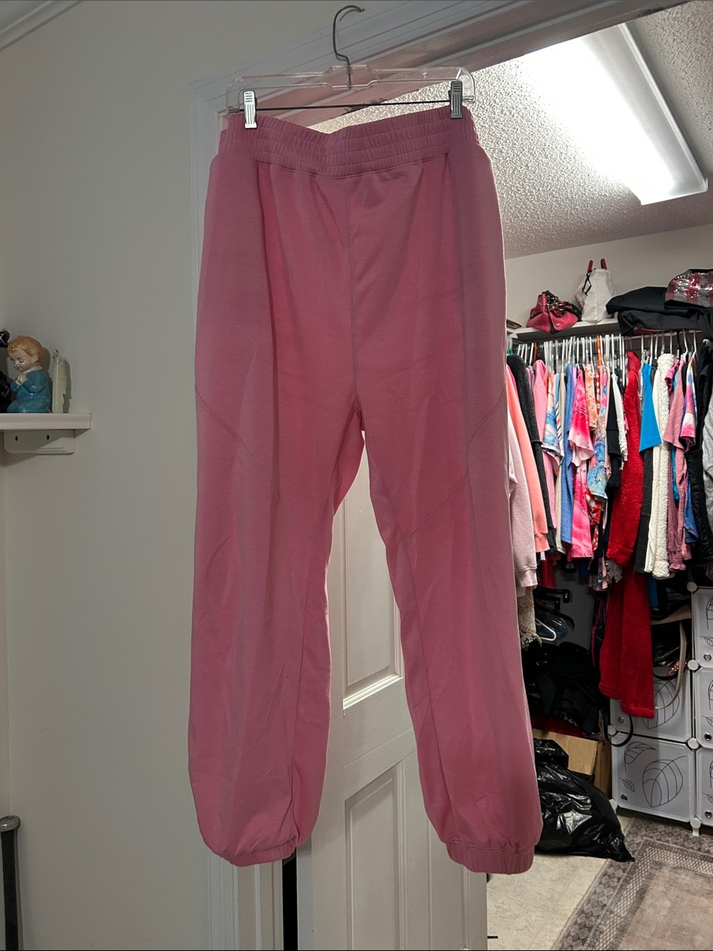 white birch Pink Elastic-Waist Jogger Pants — ONLY WORN ONCE 🩷